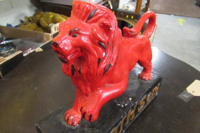 BOOTHS GIN PLATE RED LION ADVERTISEMENT Image