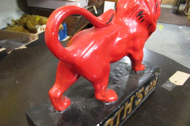 BOOTHS GIN PLATE RED LION ADVERTISEMENT Image