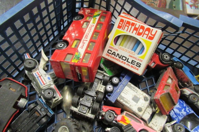 BOX OF PLAYWORN DIECAST ETC Image
