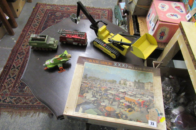 TONKA TRENCHER  THREE DINKY TOYS AND A JIGSAW Image