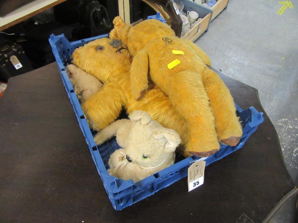 BOX OF VINTAGE BEARS  Image