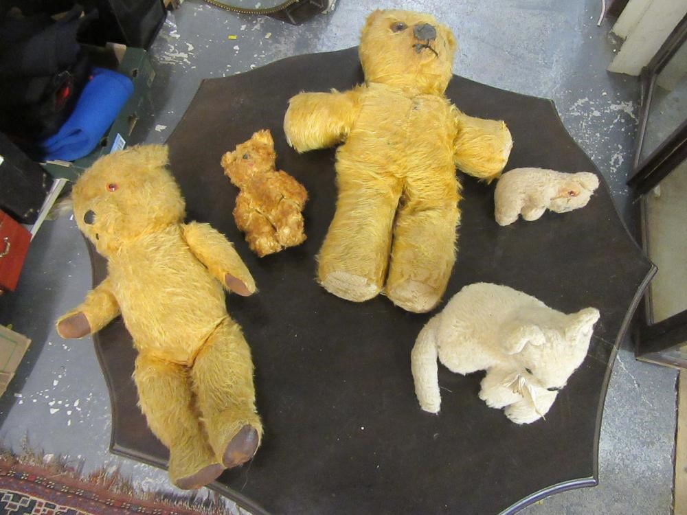 BOX OF VINTAGE BEARS  Image