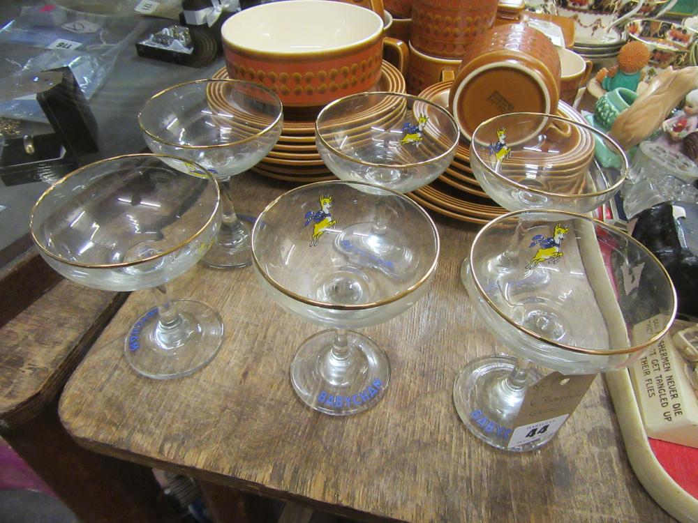SET OF SIX BABYCHAM GLASSES Image