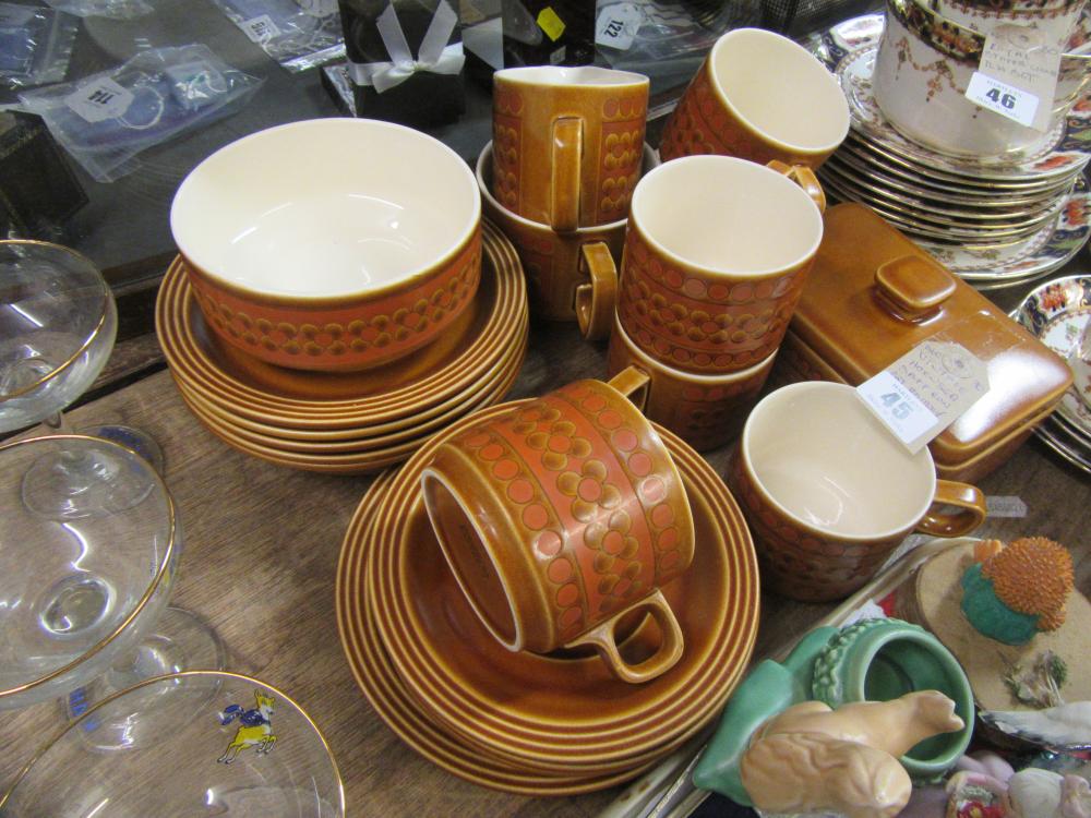 VINTAGE HORNSEA SAFFRON POTTERY TEA WARE Image