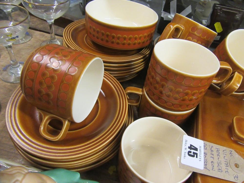 VINTAGE HORNSEA SAFFRON POTTERY TEA WARE Image