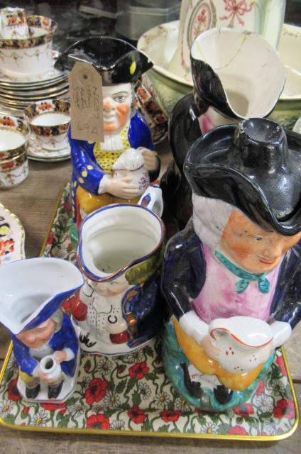 TRAY OF TOBY JUGS Image