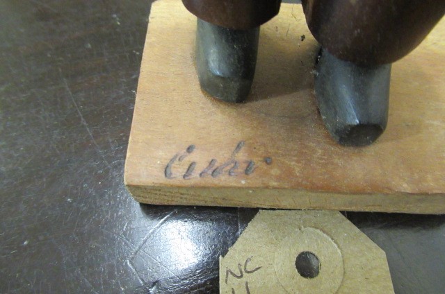 CUBAN WOODEN FIGURE PLAYING GUITAR Image