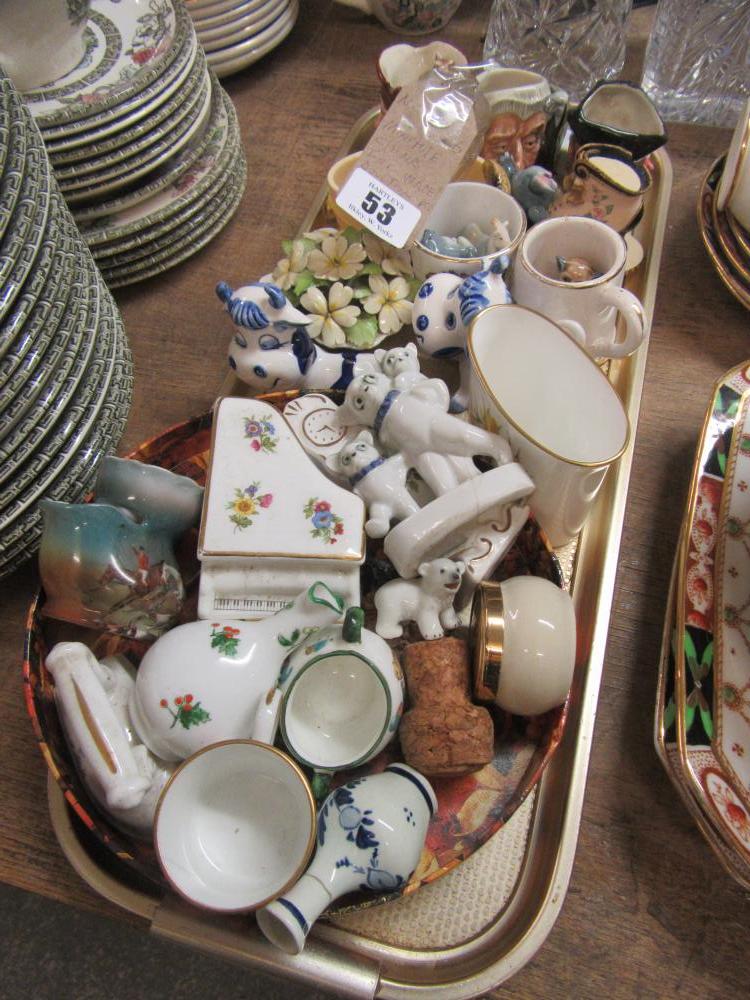MINIATURE CHINA INCLUDING ROYAL WORCESTER  WADE AND DOULTON ETC Image