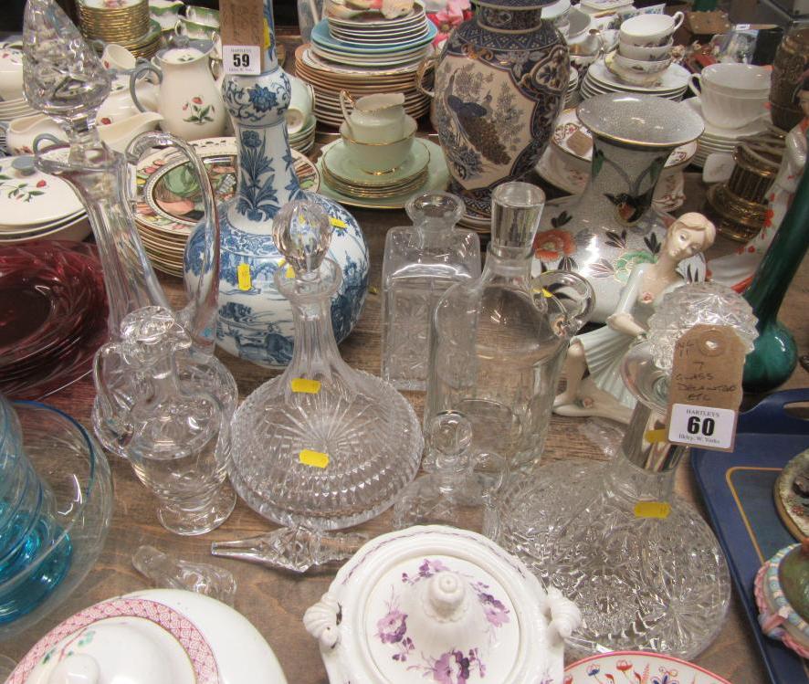 SEVEN GLASS DECANTERS Image