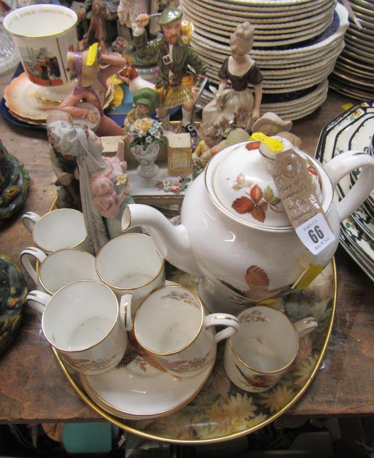 HAMMERSLEY CHINA PHEASANT TEA WARE AND CERAMIC FIGURES Image