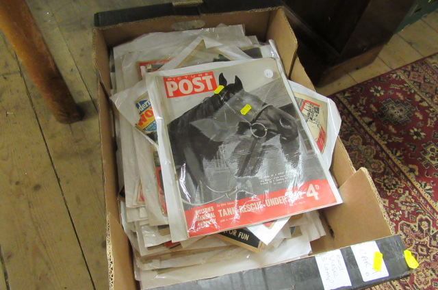 BOX OF PICTURE POST AND MODERN WONDER MAGAZINES Image