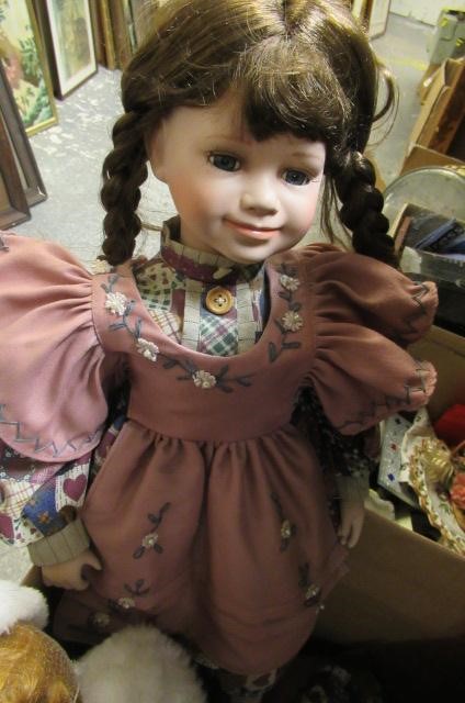 FIVE MODERN PORCELAIN DOLLS Image