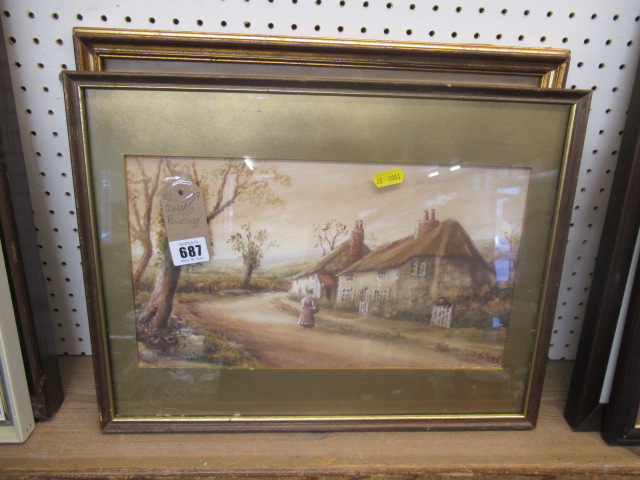 TWO FRAMED WATERCOLOURS Image