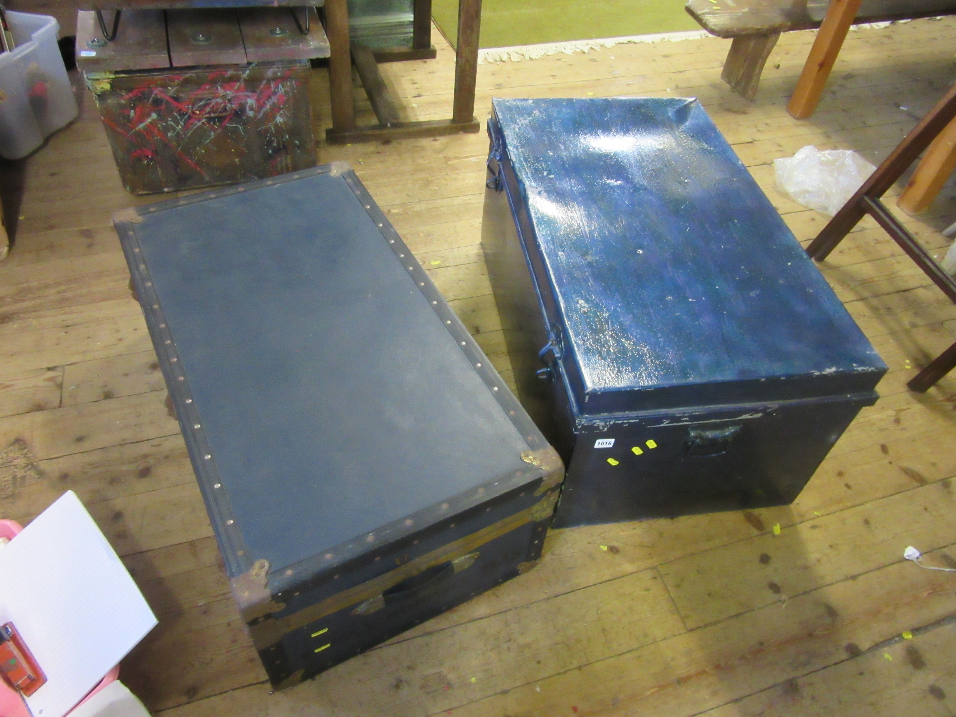 TIN TRUNK AND ANOTHER Image