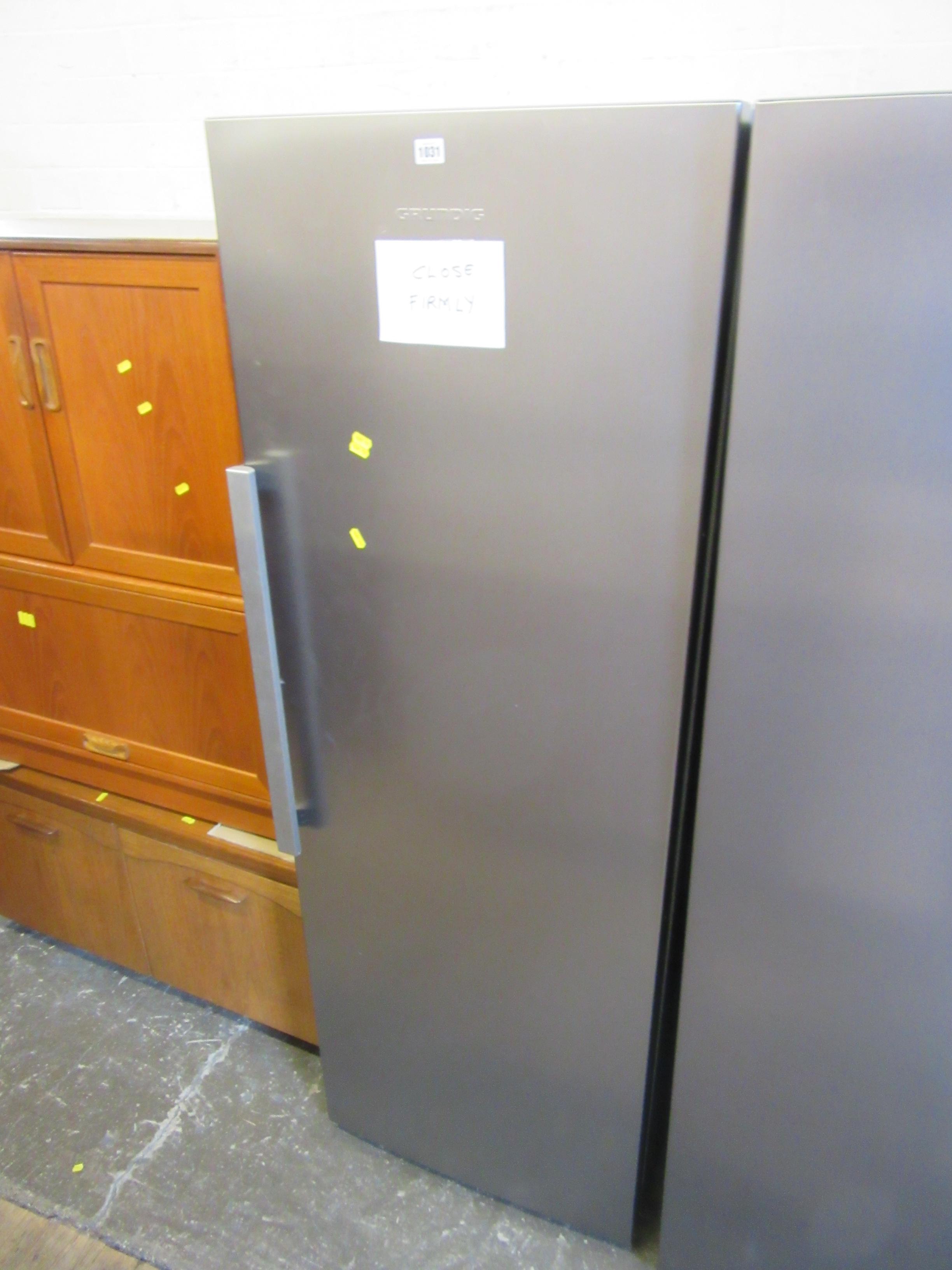 GRUNDIG TALL STEEL EFFECT FRIDGE Image