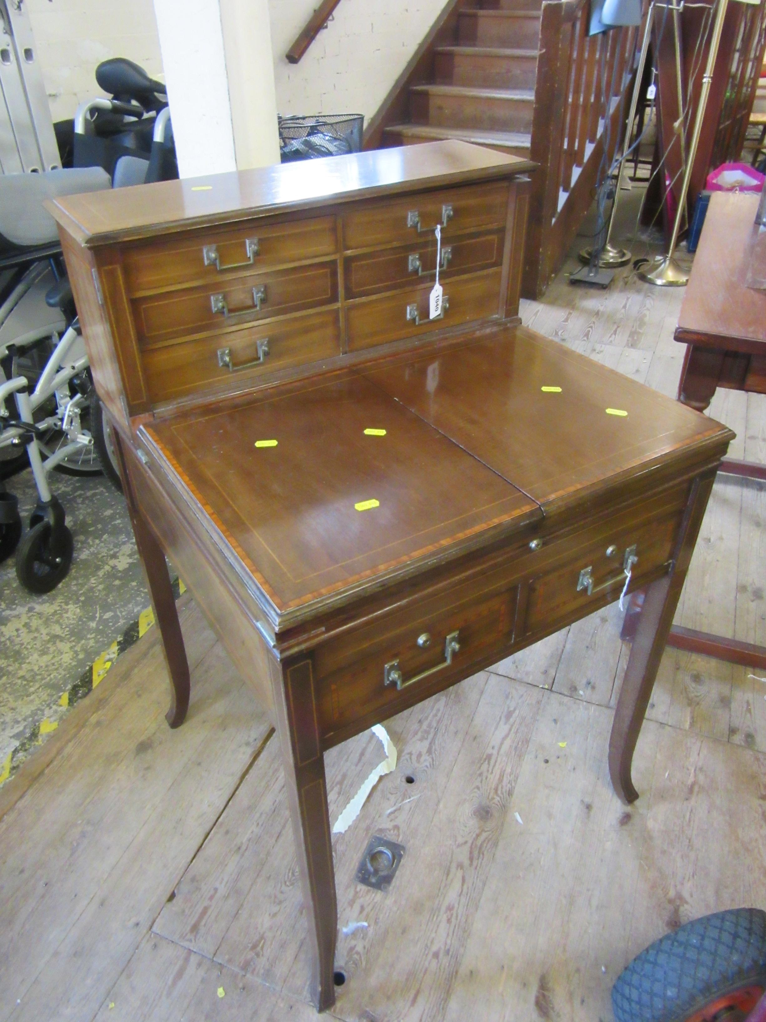 EDWARDIAN INLAID WRITING DESK Image