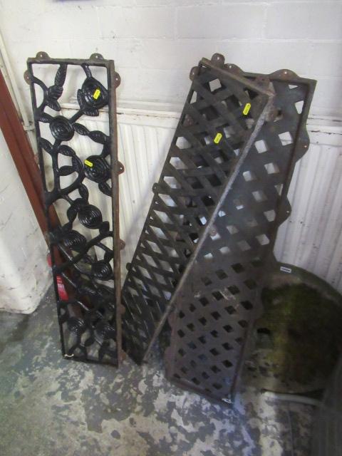 THREE ORNATE METAL GRILLES Image