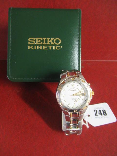 GENTS SEIKO KINETIC WRISTWATCH Image