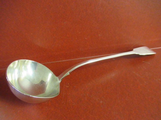 VICTORIAN SILVER SOUP LADLE Image