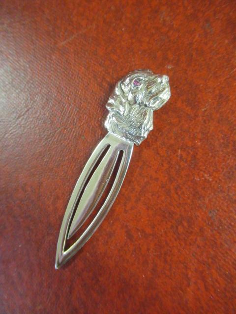 SILVER DOG BOOKMARK Image