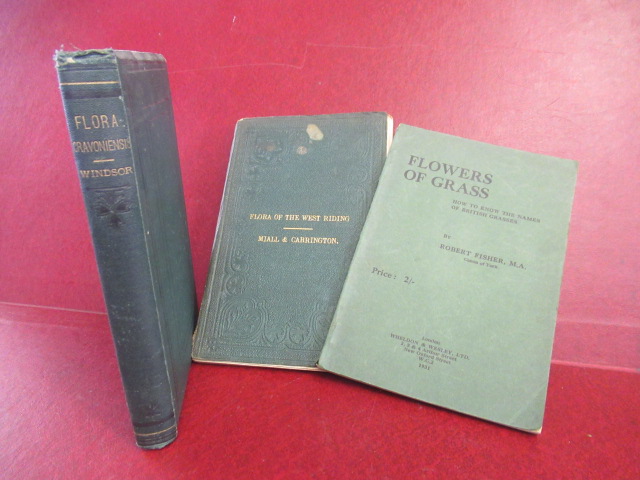 THREE BOOKS ON LOCAL FLORA INCLUDING FLORA OF THE WEST RIDING, FLOWERS OF GRASS ETC Image