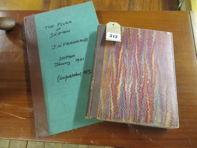 UNPUBLISHED MANUSCRIPT OF THE FLORA OF SKIPTON BY J N FRANKLAND 1951 AND A CRAVEN NATURALISTS AND Image