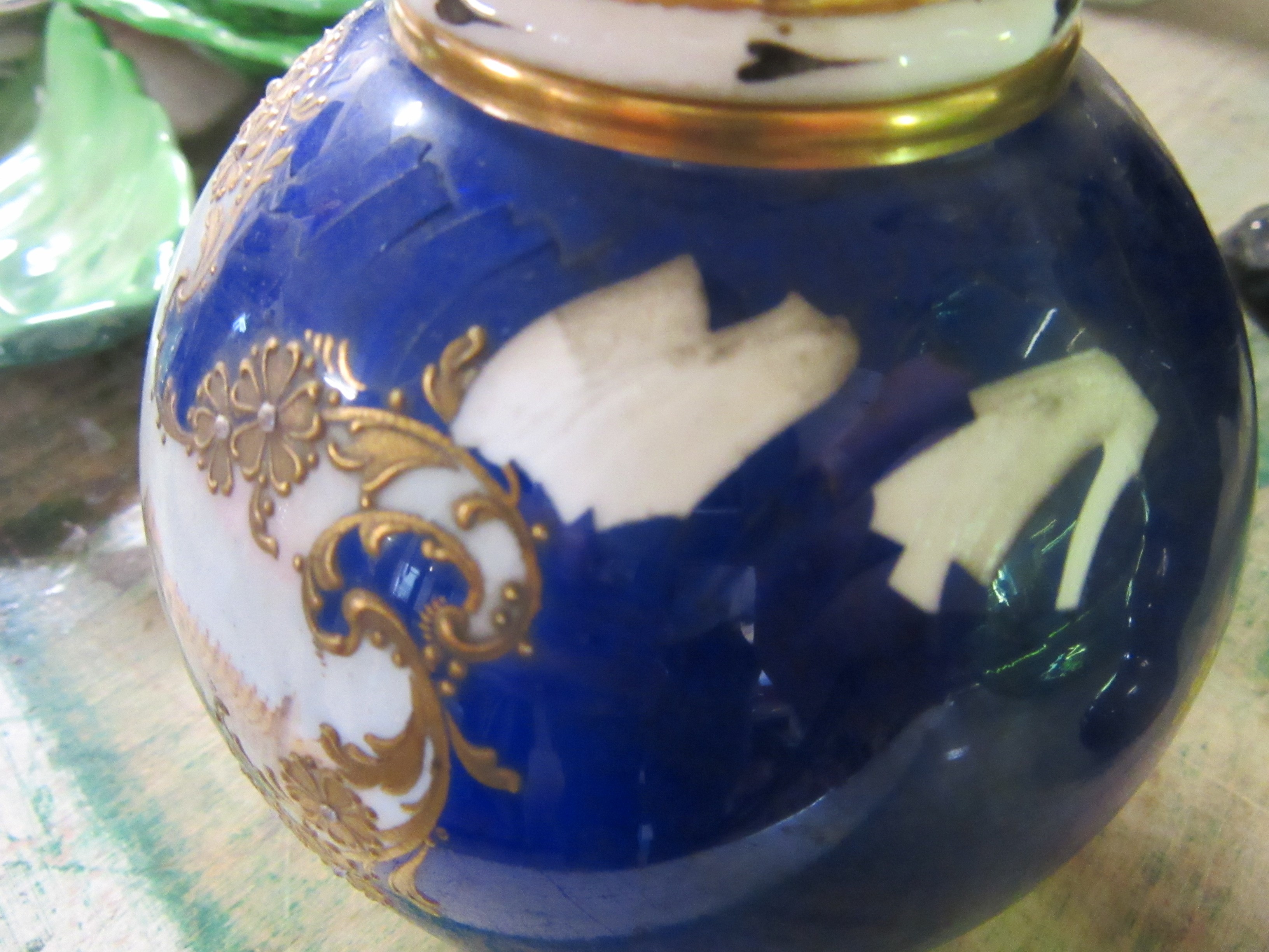 ROYAL WORCESTER POT POURRI PAINTED BY BARKER OF WINDSOR CASTLE GEORGE V CORONATION Image