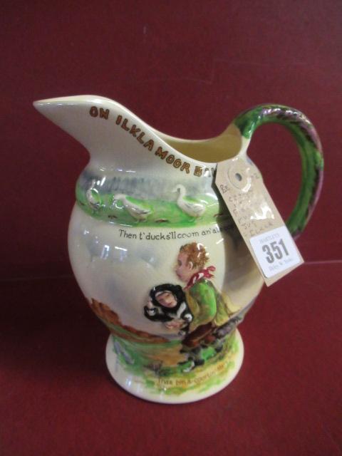 CROWN DEVON FIELDINGS MUSICAL JUG ILKLA MOOR BAHT'AT Image