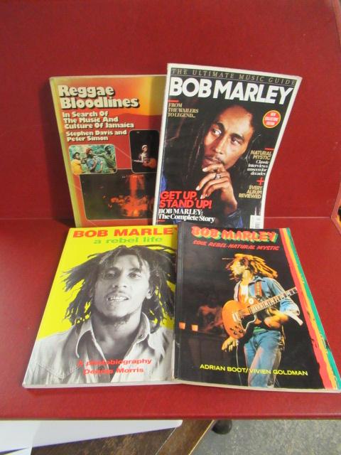 FOUR BOB MARLEY BOOKS INCLUDING REGGAE BLOODLINES Image