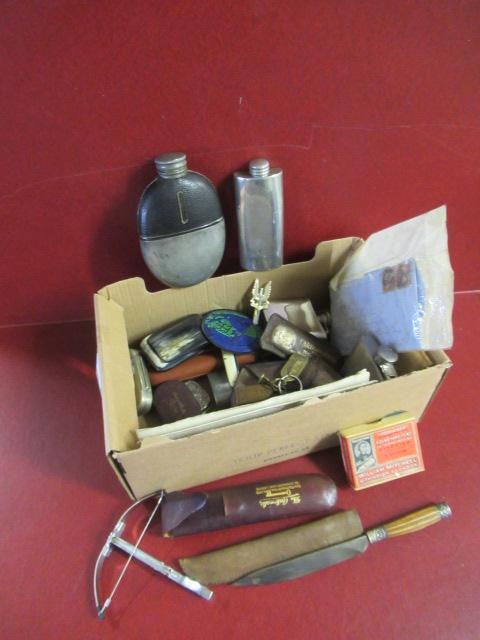 HIP FLASKS AND OTHER COLLECTABLES Image