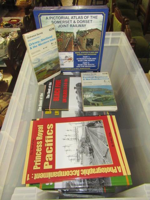 LARGE BOX OF RAILWAY BOOKS Image