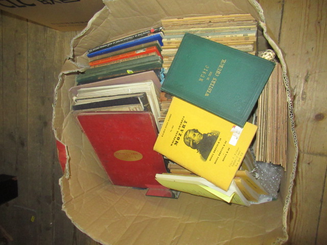 BOX OF MINIATURE MUSIC SCORES ETC Image