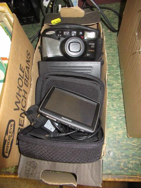 BOX WITH SAMSUNG CAMERA AND SAT NAV ETC Image