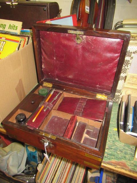 BRASS BOUND ROSEWOOD WORKBOX Image