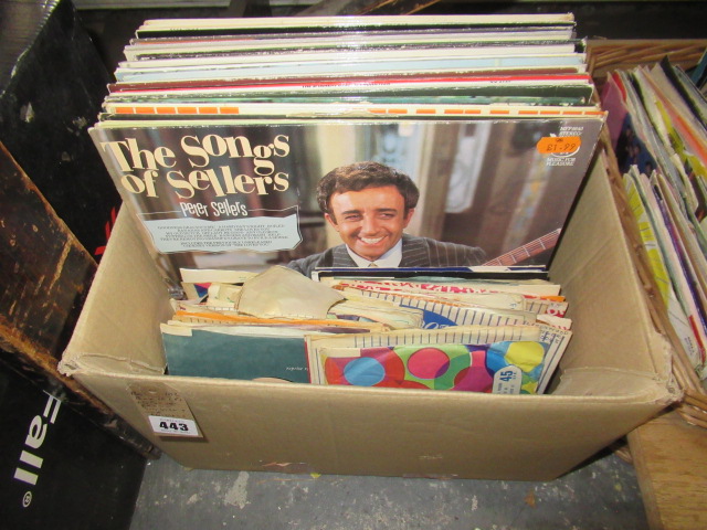 BOX OF LPS AND 45 RECORDS INCLUDING FRANK SINATRA AND THE ANIMALS Image