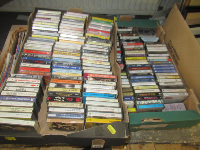THREE BOXES OF CASSETTE TAPES Image