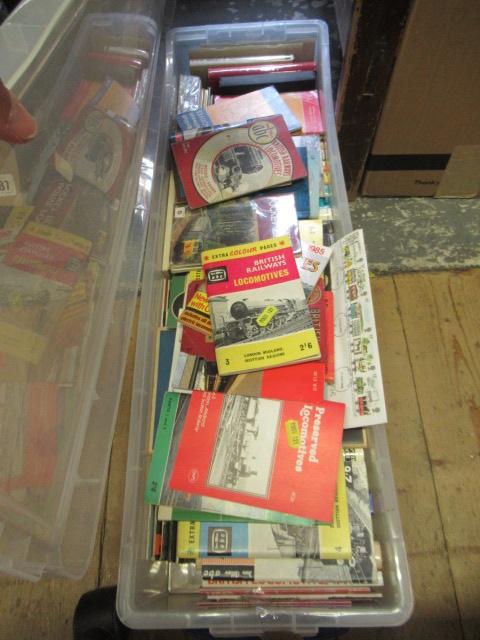 BOX OF LOCOMOTIVE BOOKLETS Image