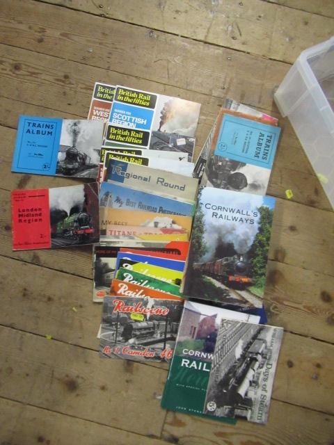 FIVE BOXES OF RAILWAY BOOKS Image