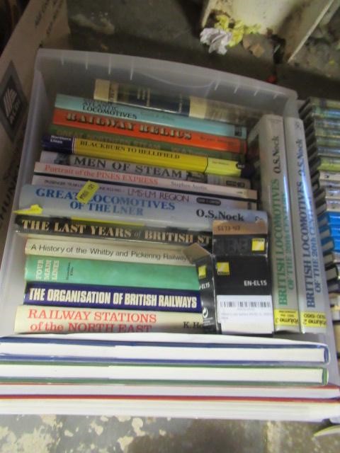 FIVE BOXES OF RAILWAY BOOKS Image