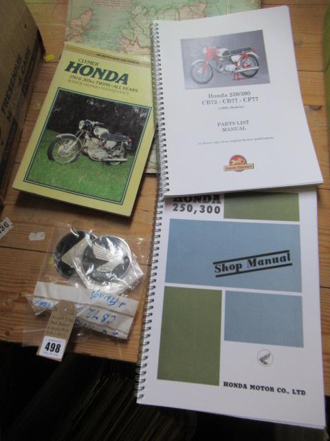 HONDA PETROL TANK BADGES AND MOTORBIKE MANUALS Image