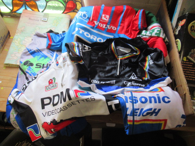 SIX VINTAGE CYCLING JERSEYS Image