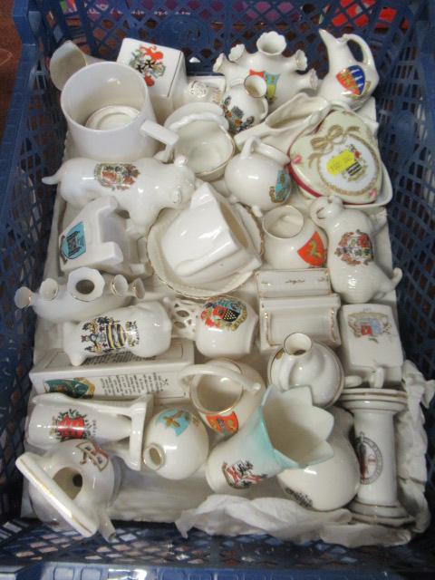 BOX OF CRESTED WARE Image