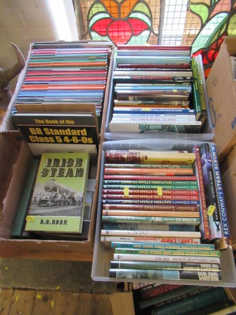 FOUR BOXES OF RAILWAY BOOKS Image