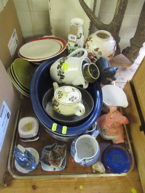 TRAY OF CERAMICS ETC Image