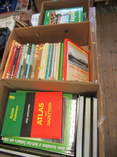 THREE BOXES OF RAILWAY BOOKS Image