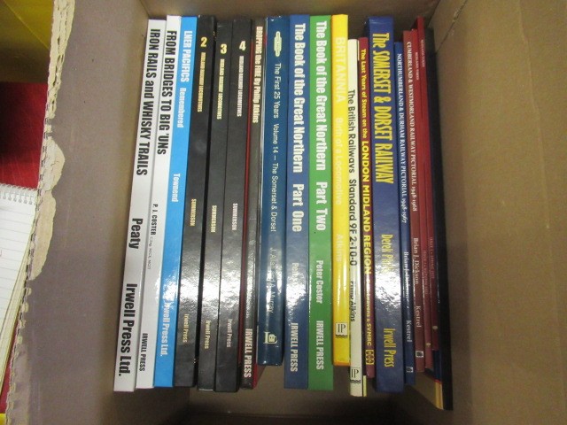 THREE BOXES OF RAILWAY BOOKS Image