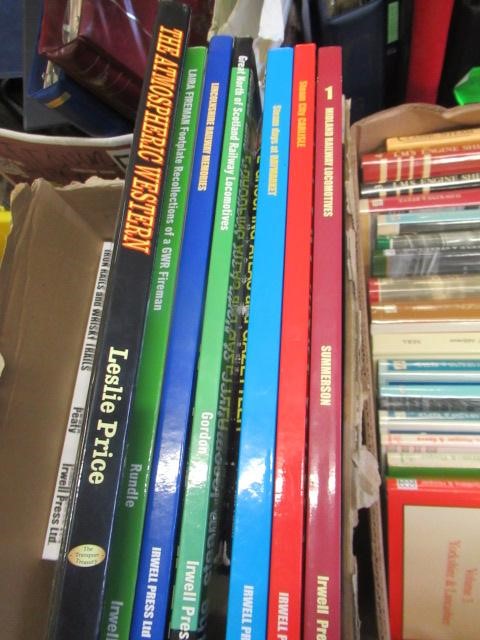 THREE BOXES OF RAILWAY BOOKS Image