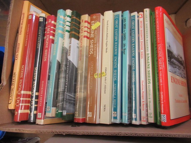 THREE BOXES OF RAILWAY BOOKS Image