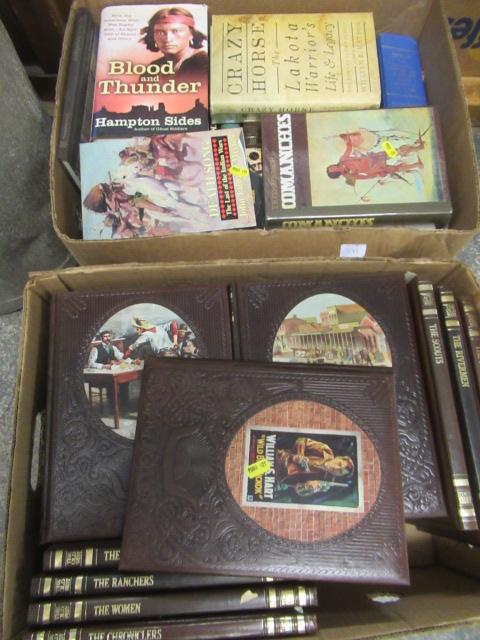 TWO BOXES OF WILD WEST AND NATIVE AMERICAN BOOKS Image