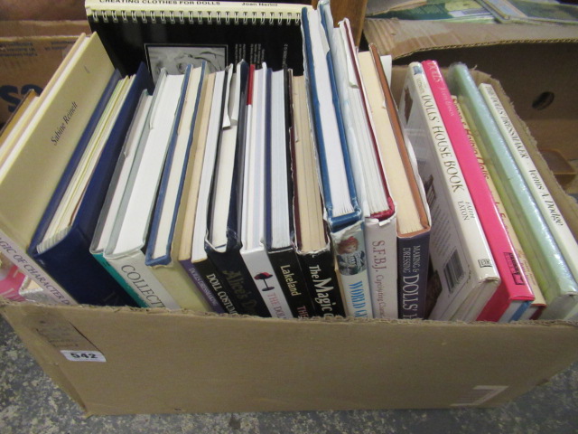 LARGE BOX OF DOLL RELATED BOOKS Image